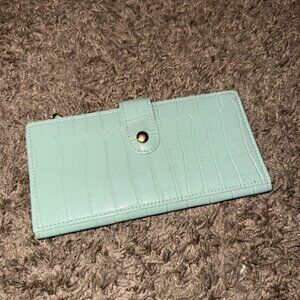 SHEIN Croc-Embossed Wallet